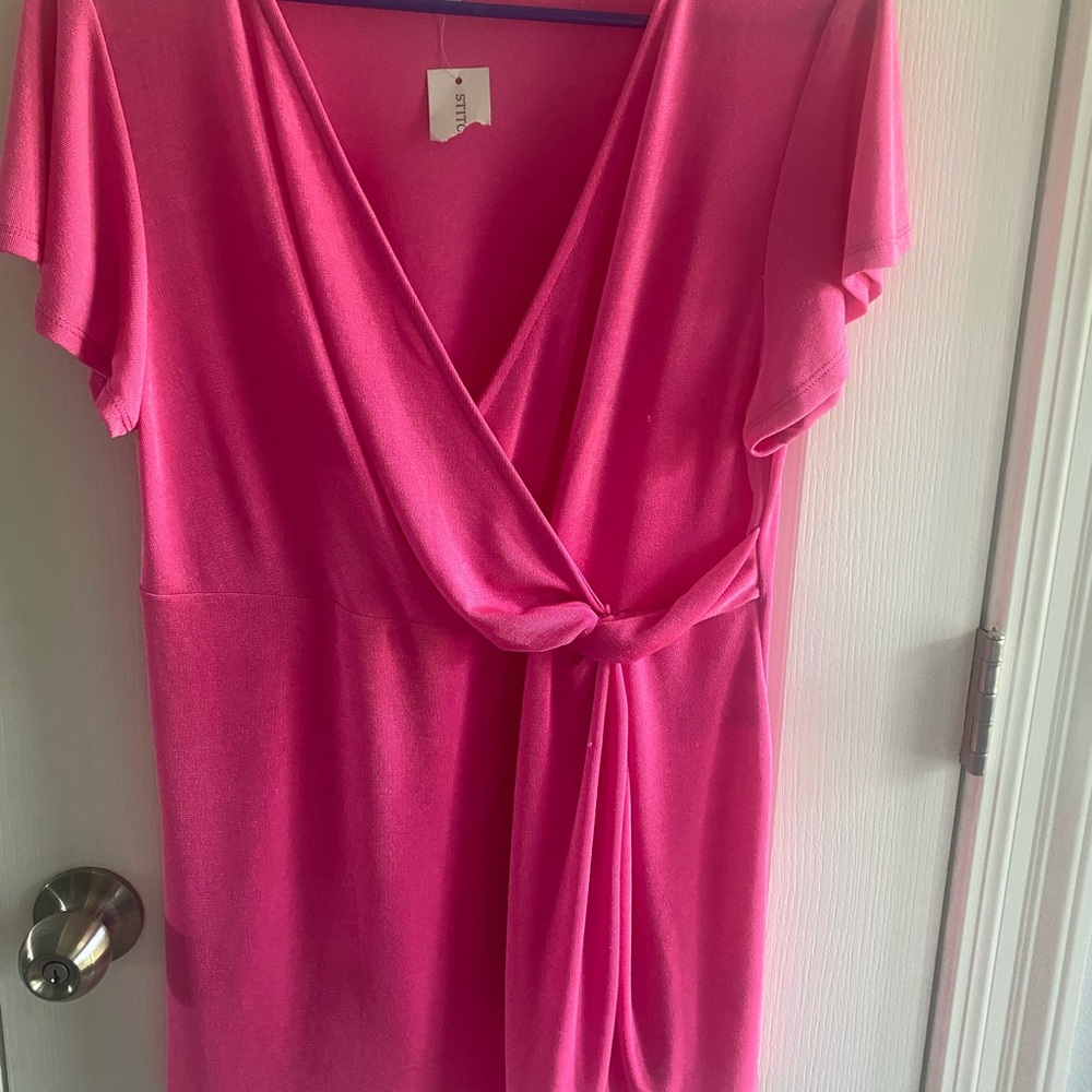 NWT Pink faux wrap top from Gilli